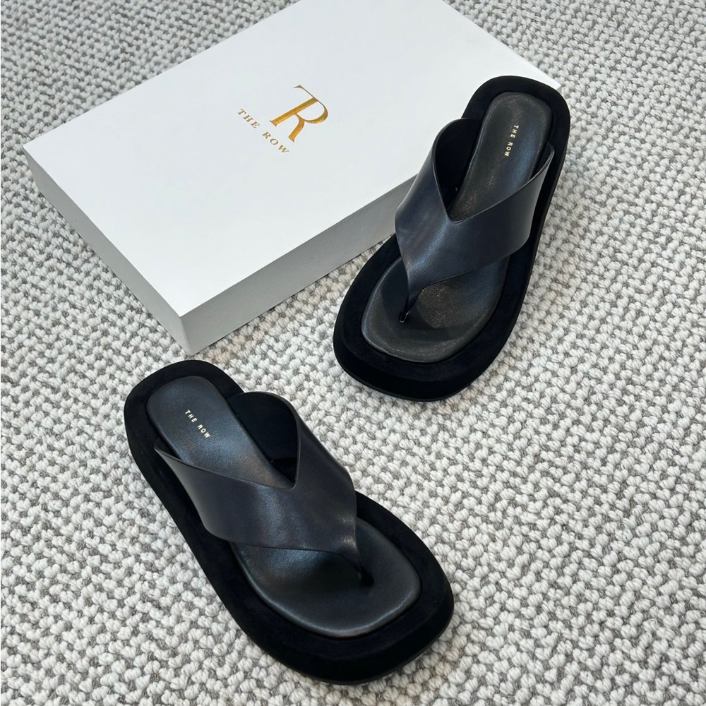 The Row Women’s Black Sandals